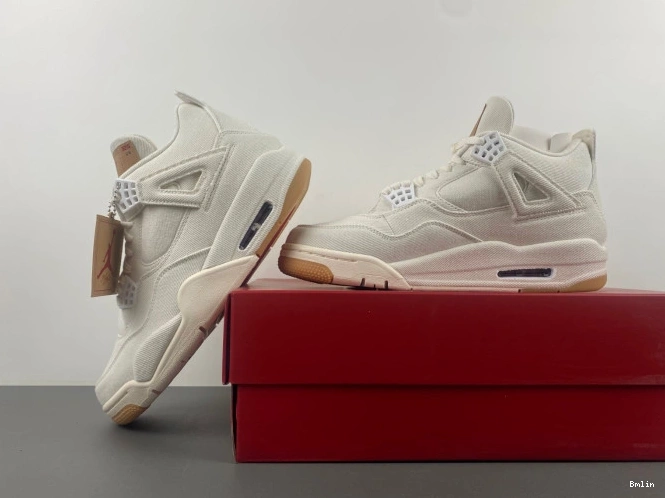 Bmlin Levi's x 'White' AO2571-100 Air 4 Jordan 0716